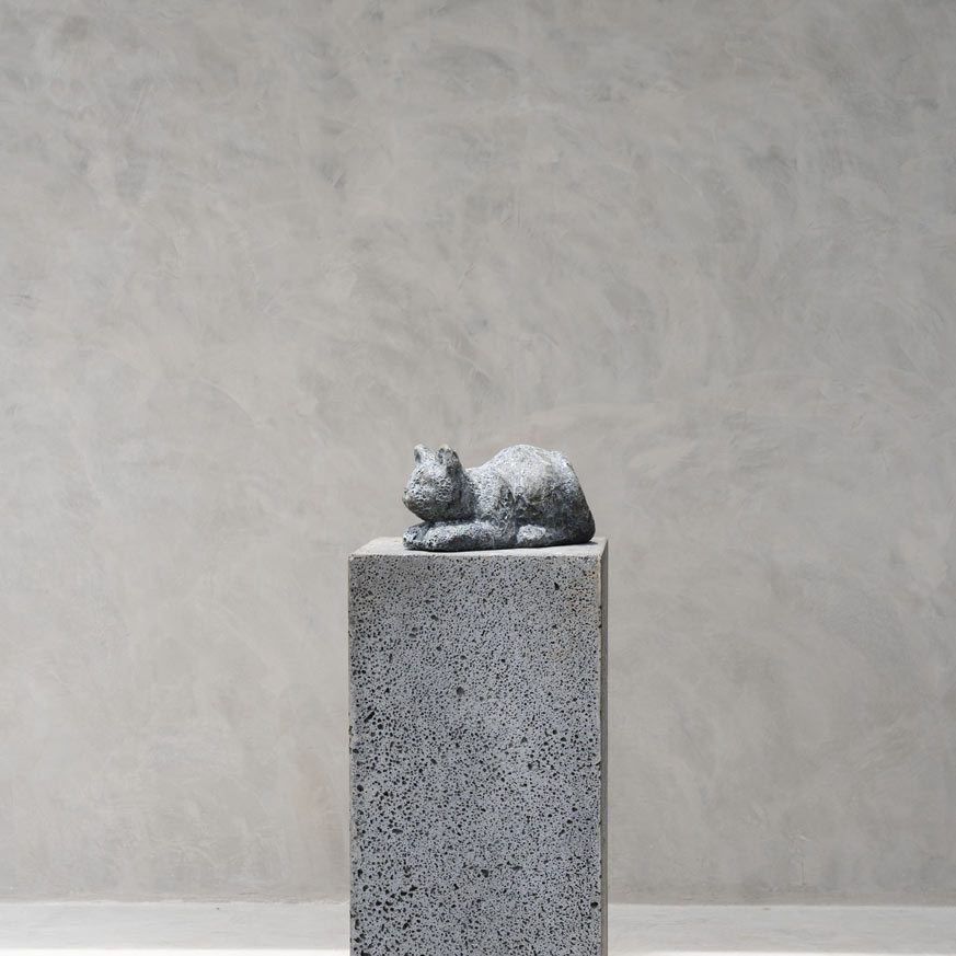 Rugged Cat Relic Sculpture