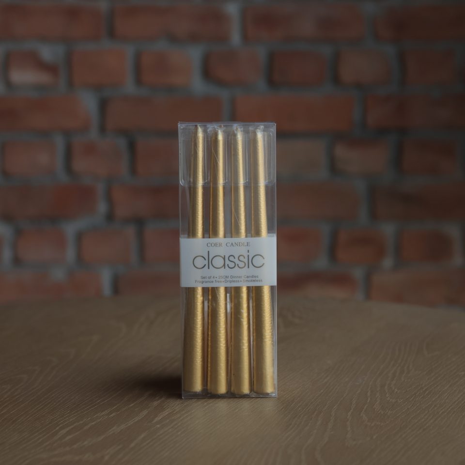 Festive Gold Candles