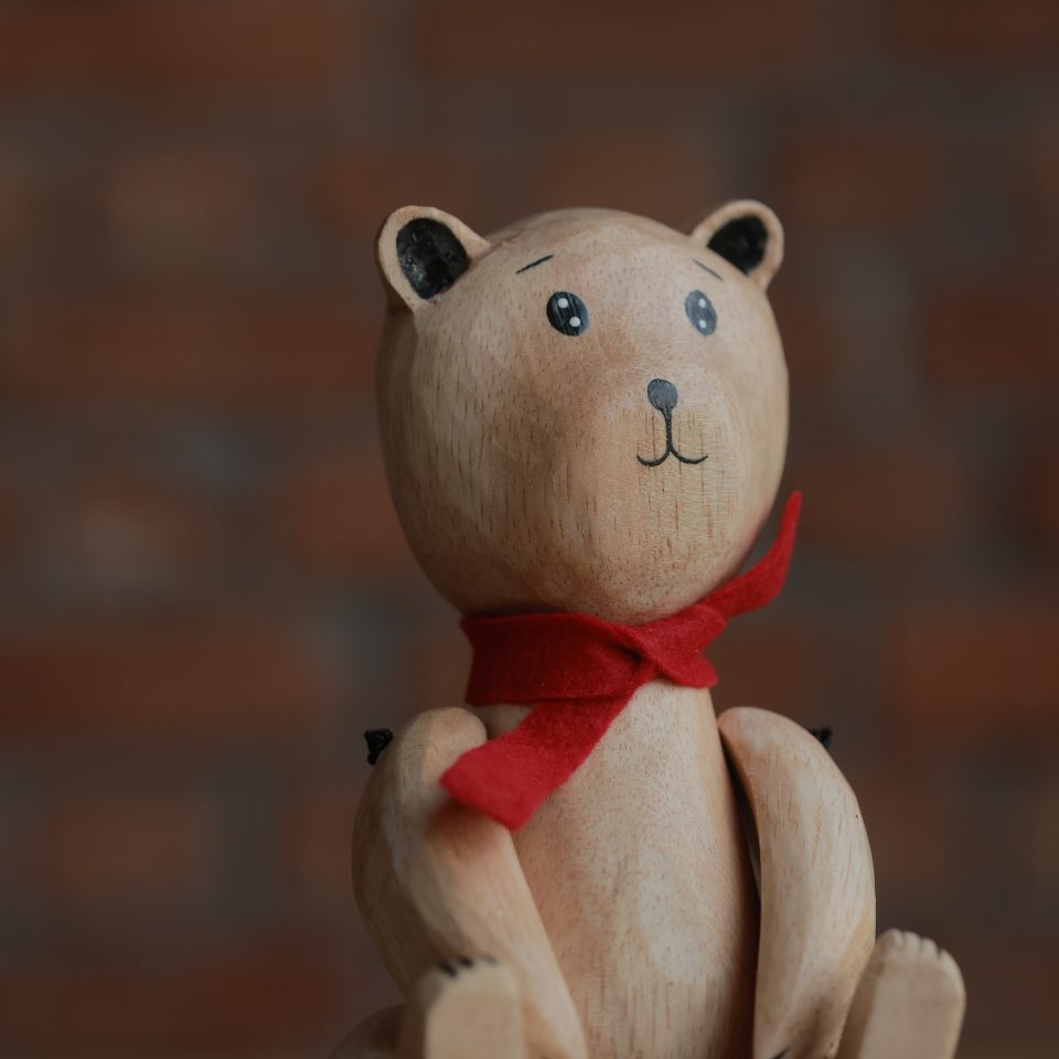 Wooden Winter Bear