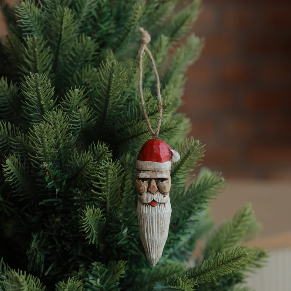 Wooden Claus Ornament A