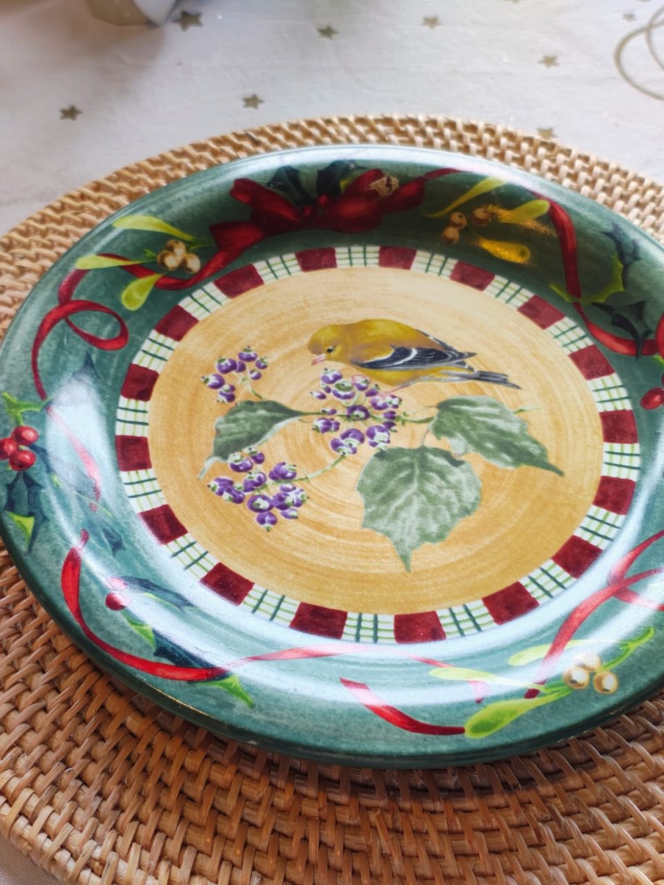 Winter Greeting Plate