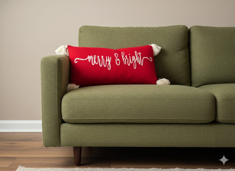 Merry & Bright Cushion with Filler