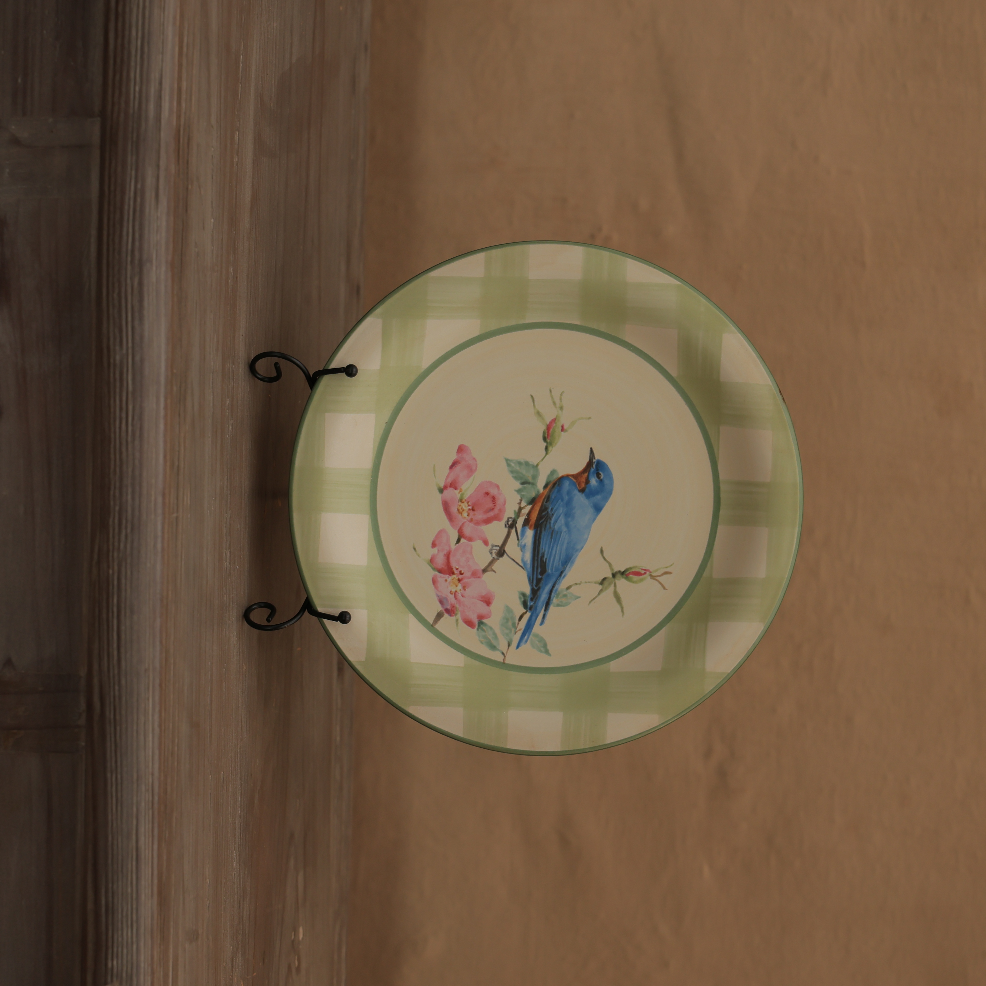 HUMMING BLUE BIRD PLATE