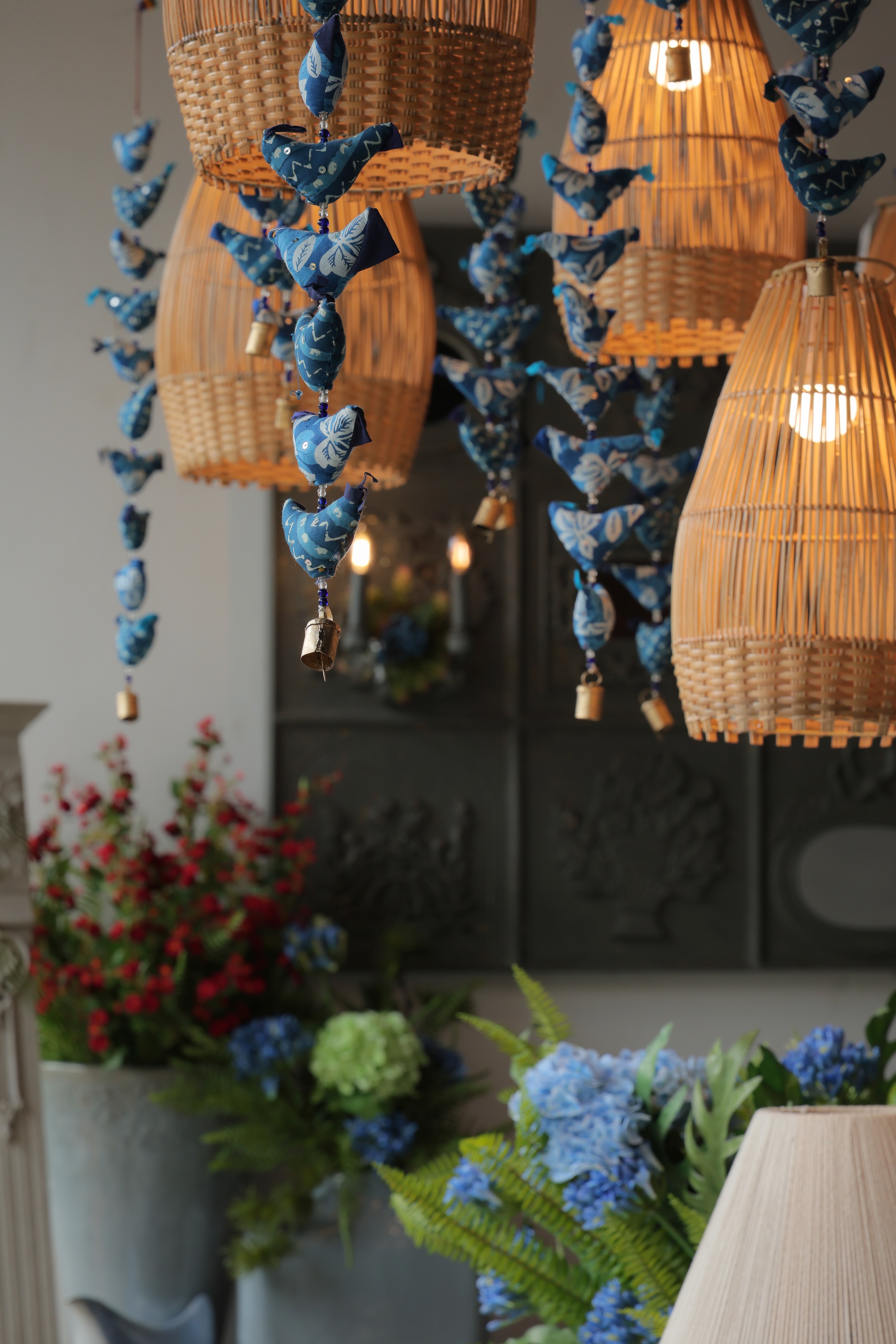 Indigo Songbird Hanging