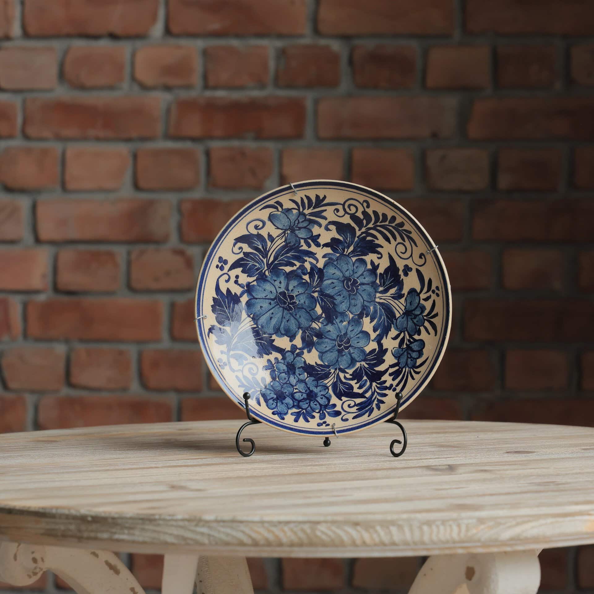 COBALT GARDEN PLATE