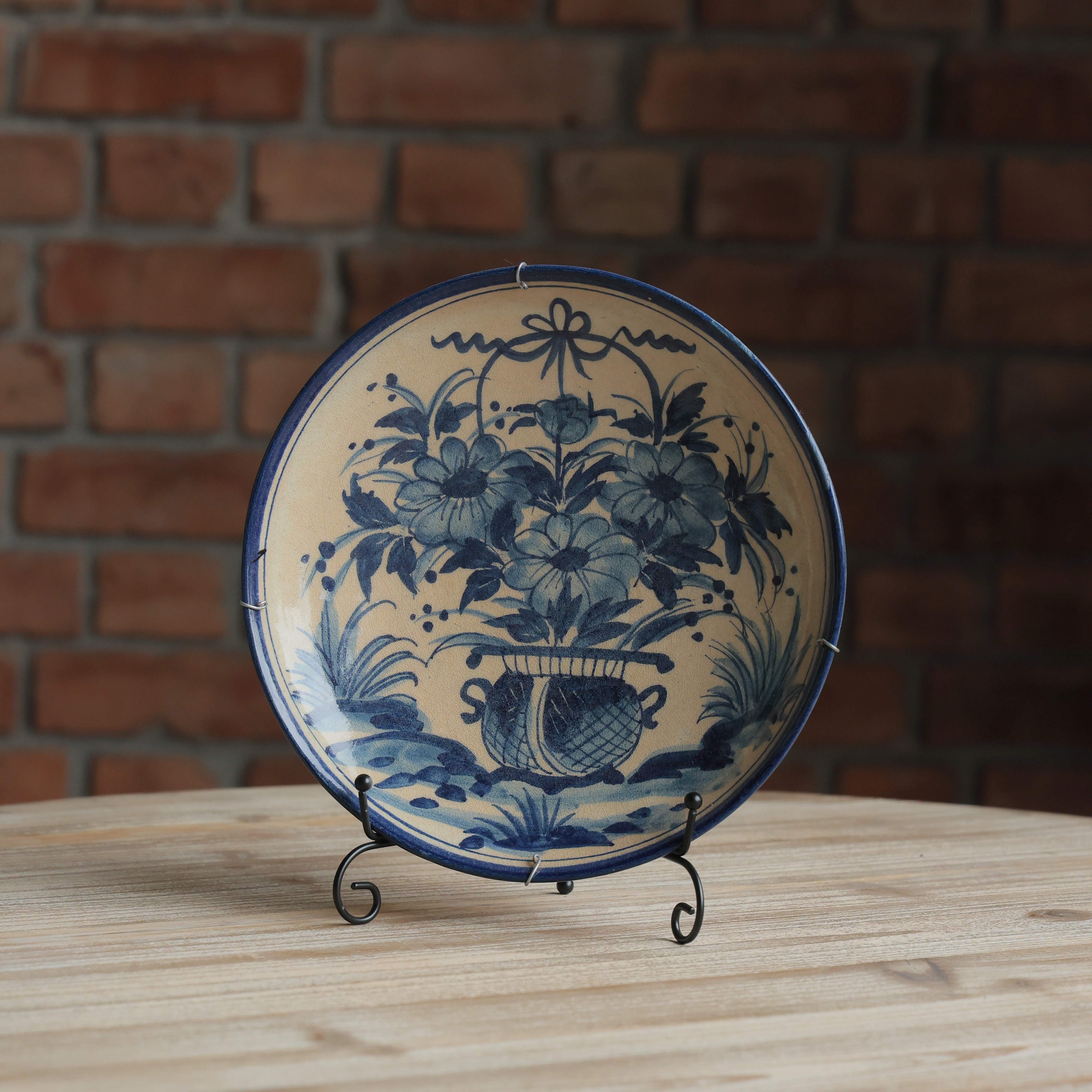 INDIGO BOUQUET PLATE